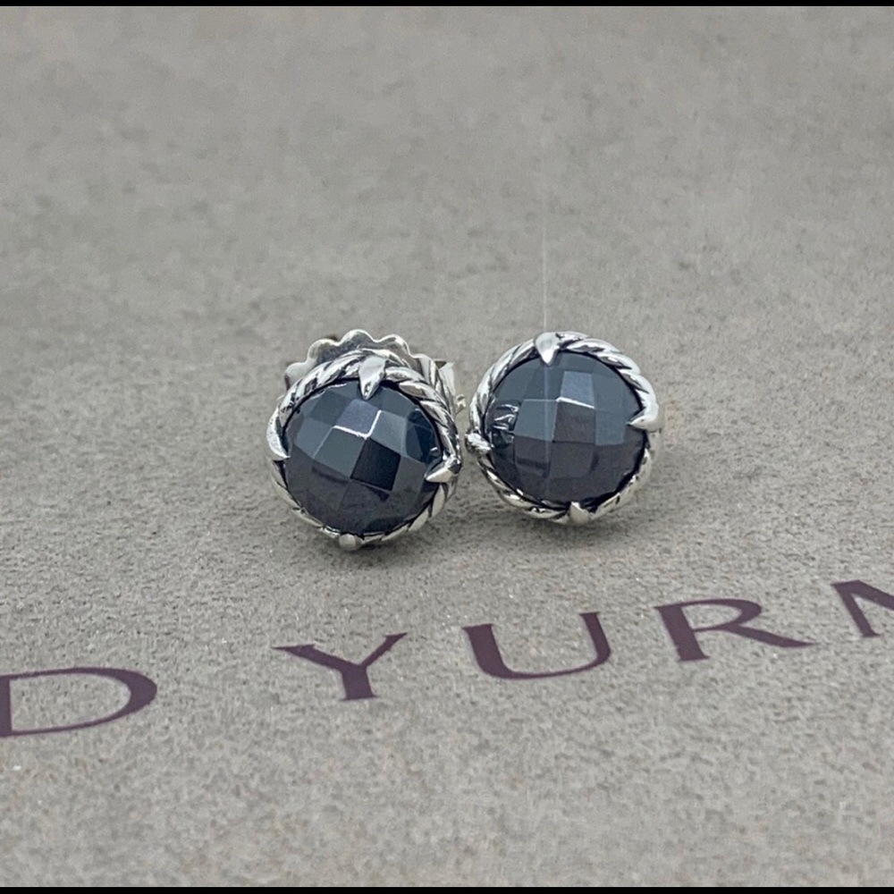David Yurman Chatelaine Hematite Earrings